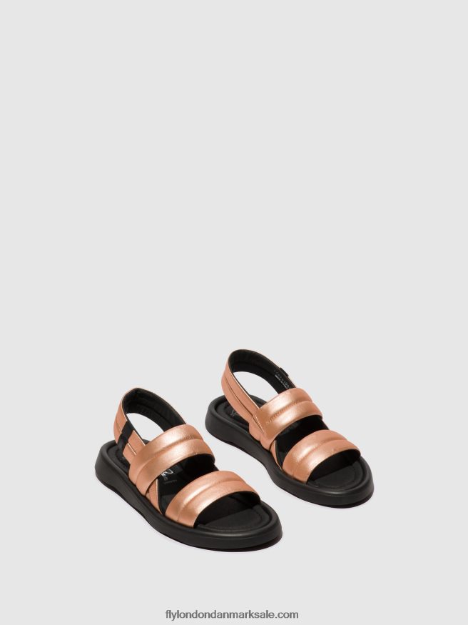 Fly London Kvinder sling-back sandaler tofy941 X84ZLZ458 rødme guld