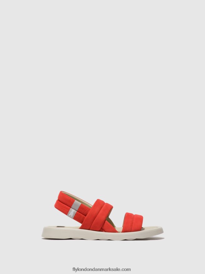 Fly London Kvinder sling-back sandaler tofy941 X84ZLZ459 djævlerød