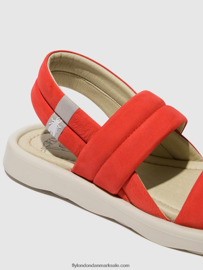 Fly London Kvinder sling-back sandaler tofy941 X84ZLZ459 djævlerød