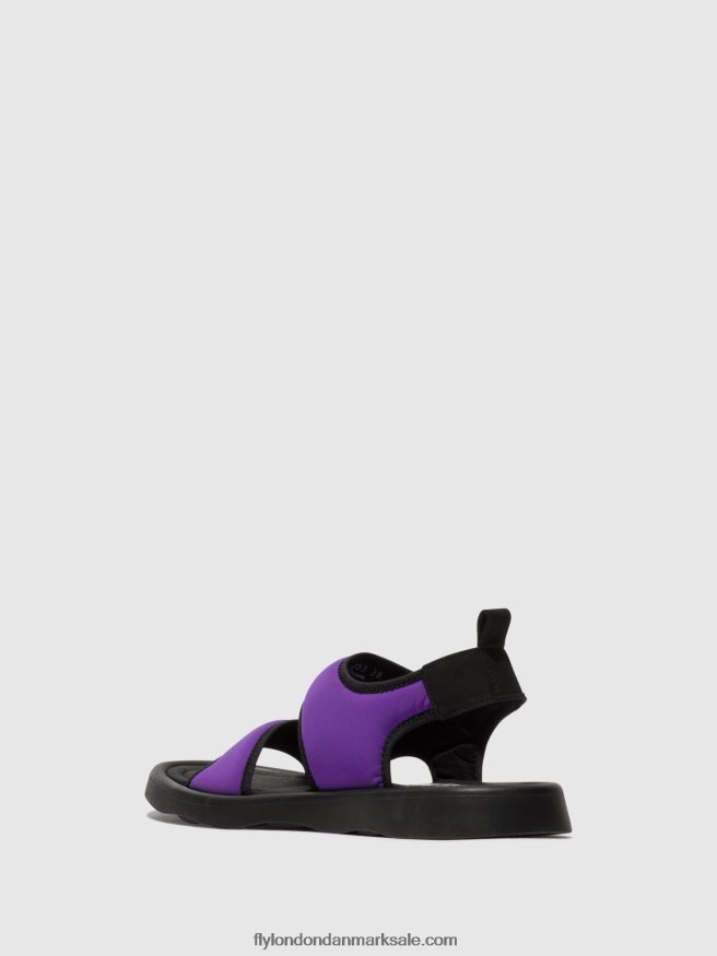 Fly London Kvinder sling-back sandaler treq930 X84ZLZ452 bratsch/sort