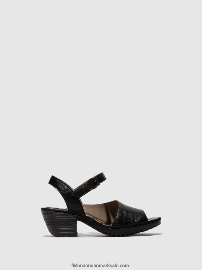 Fly London Kvinder sling-back sandaler wely439 X84ZLZ453 sort