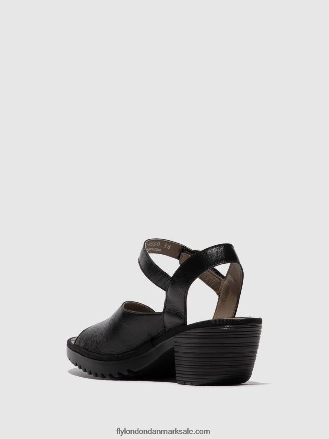Fly London Kvinder sling-back sandaler wely439 X84ZLZ453 sort