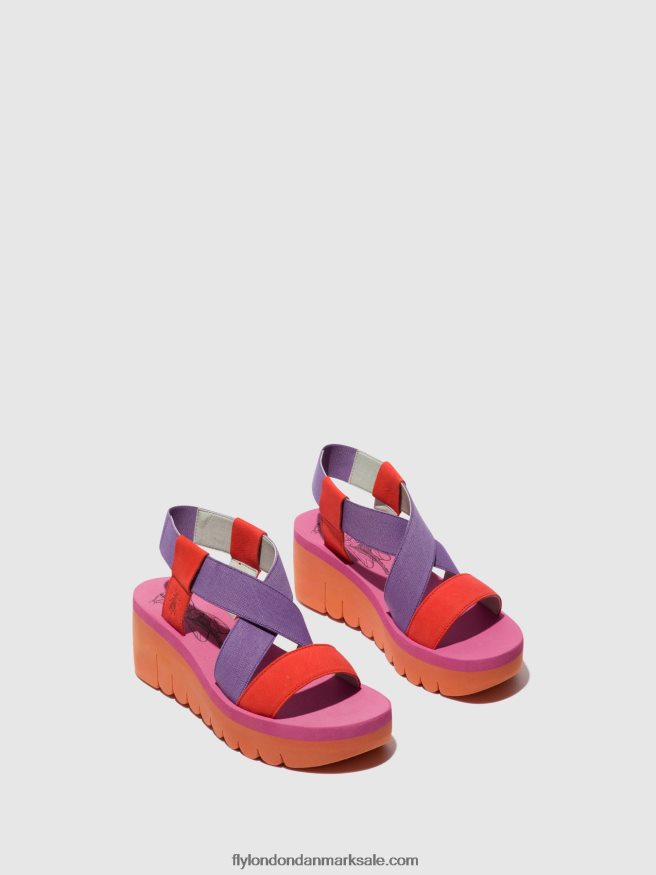 Fly London Kvinder sling-back sandaler yabi922 X84ZLZ442 orange (bratsch)