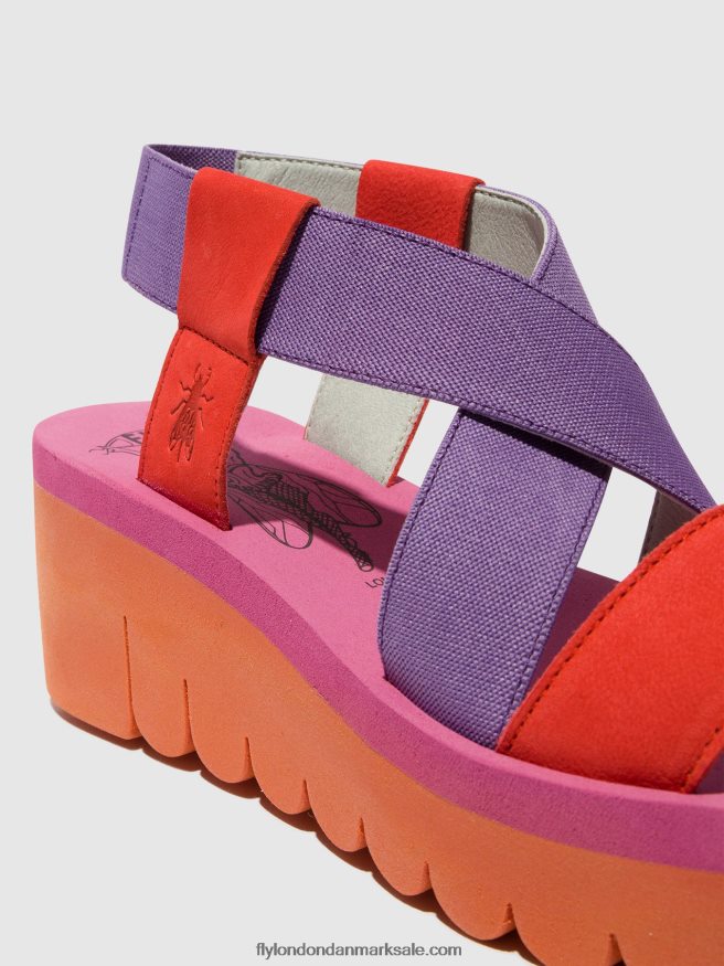 Fly London Kvinder sling-back sandaler yabi922 X84ZLZ442 orange (bratsch)