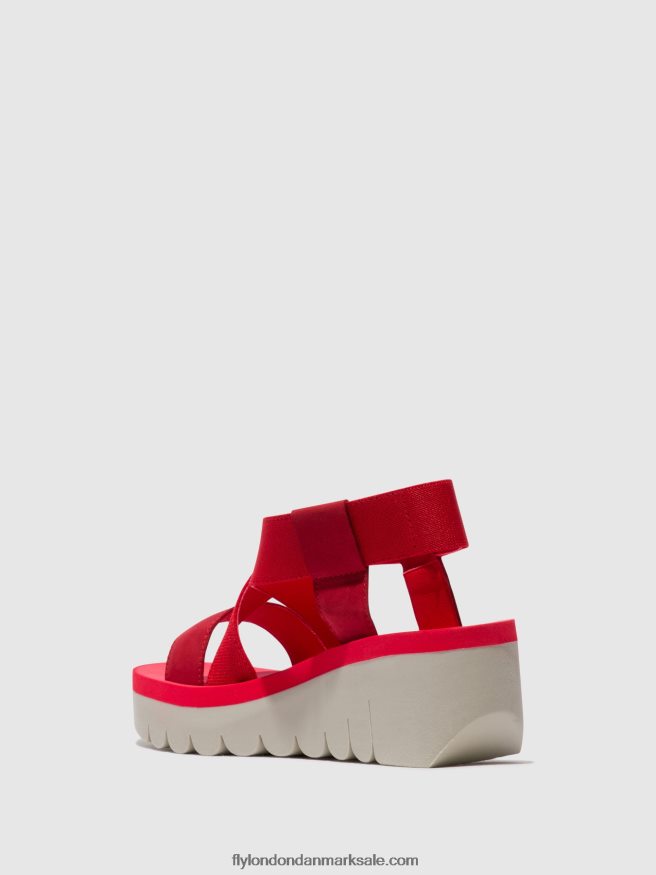 Fly London Kvinder sling-back sandaler yabi922 X84ZLZ447 læbestift rød (rød)