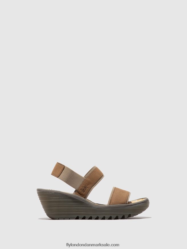 Fly London Kvinder sling-back sandaler yaco416 X84ZLZ431 sand