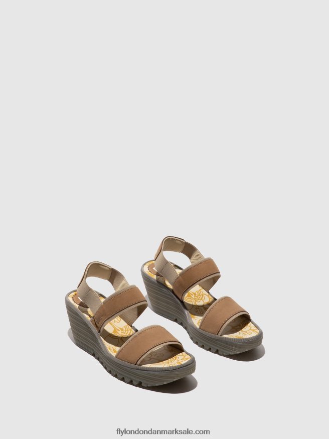 Fly London Kvinder sling-back sandaler yaco416 X84ZLZ431 sand