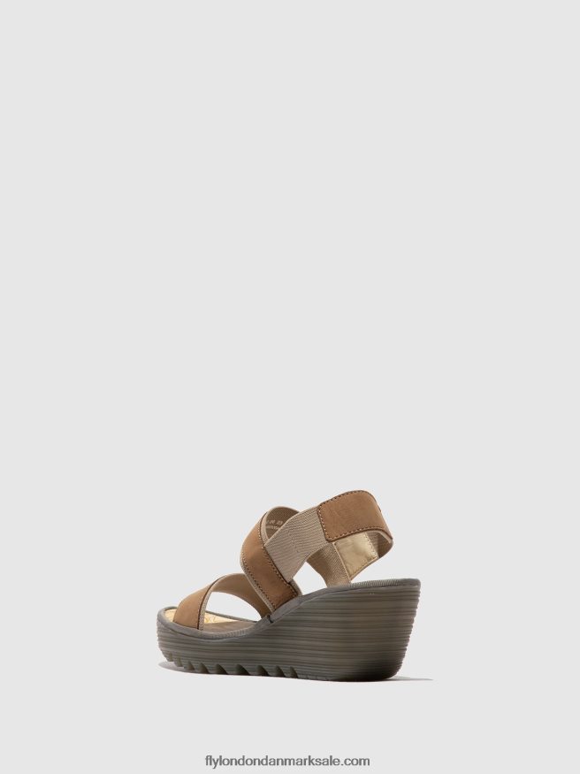 Fly London Kvinder sling-back sandaler yaco416 X84ZLZ431 sand