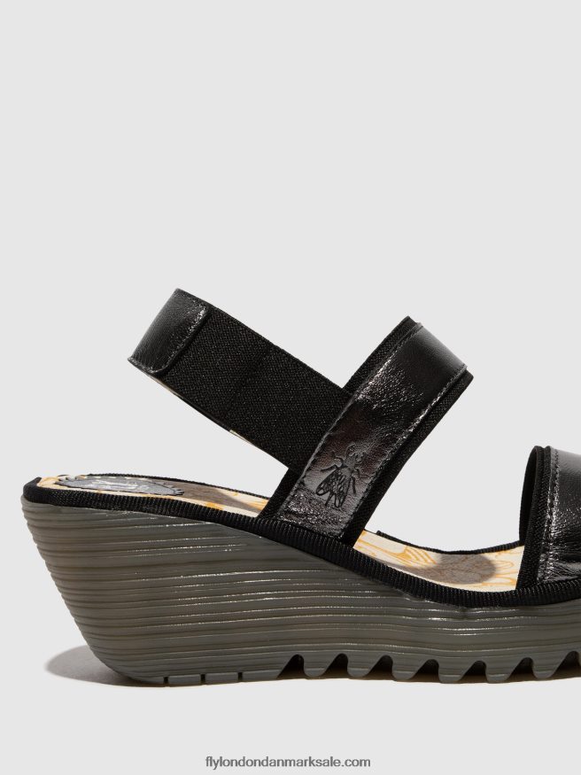 Fly London Kvinder sling-back sandaler yaco416 X84ZLZ441 grafit