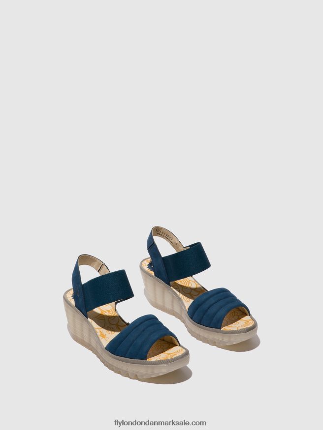 Fly London Kvinder sling-back sandaler yiko414 X84ZLZ433 blå