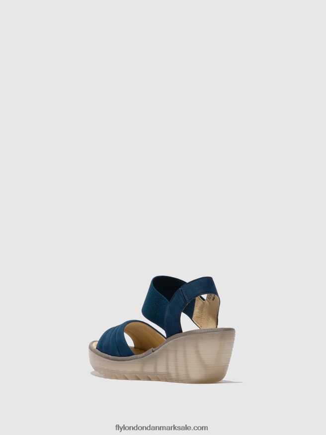 Fly London Kvinder sling-back sandaler yiko414 X84ZLZ433 blå