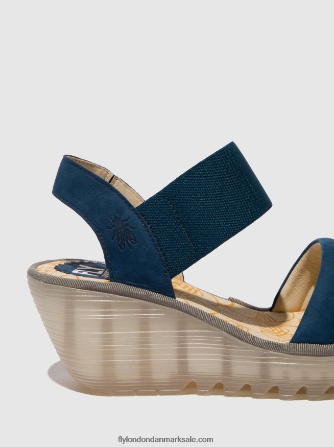 Fly London Kvinder sling-back sandaler yiko414 X84ZLZ433 blå
