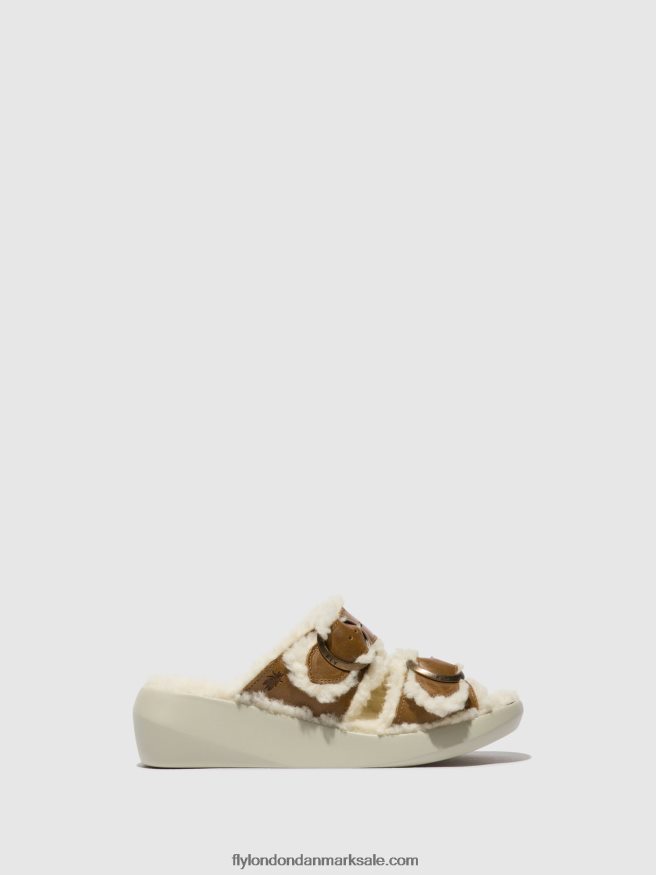 Fly London Kvinder slip-on sandaler buga902 X84ZLZ514 kamel