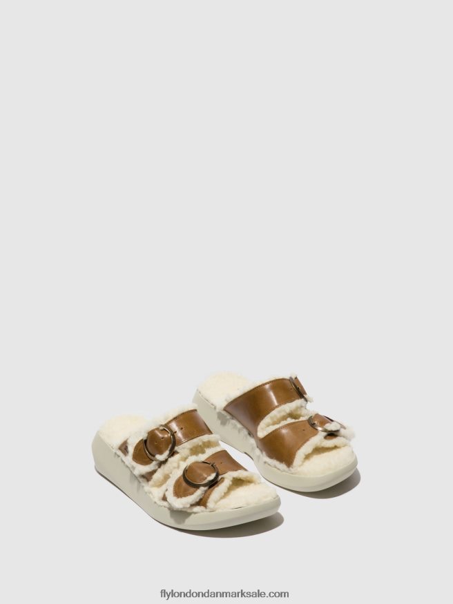 Fly London Kvinder slip-on sandaler buga902 X84ZLZ514 kamel