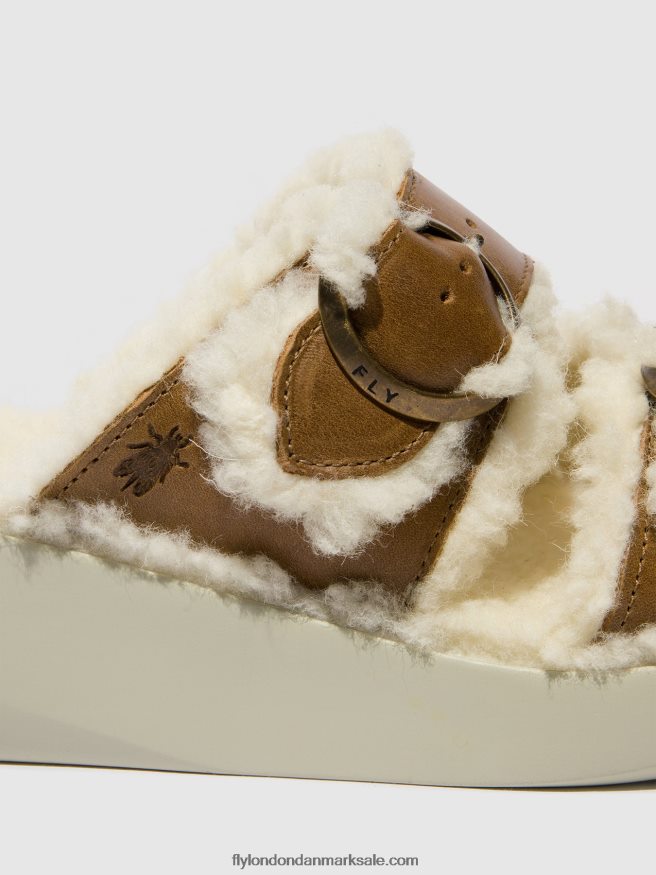 Fly London Kvinder slip-on sandaler buga902 X84ZLZ514 kamel