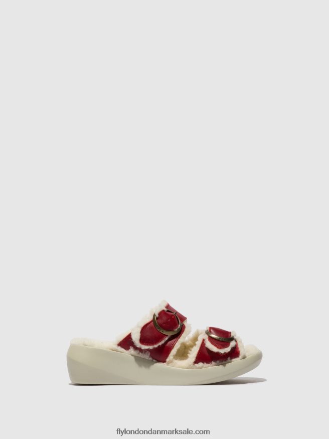 Fly London Kvinder slip-on sandaler buga902 X84ZLZ516 rød