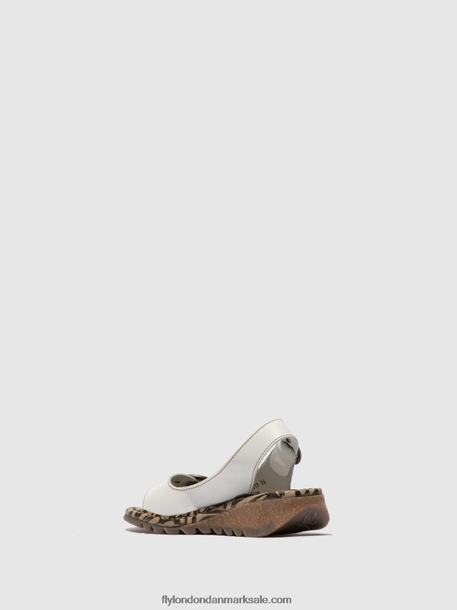 Fly London Kvinder spænde sandaler tram723 X84ZLZ614 offwhite