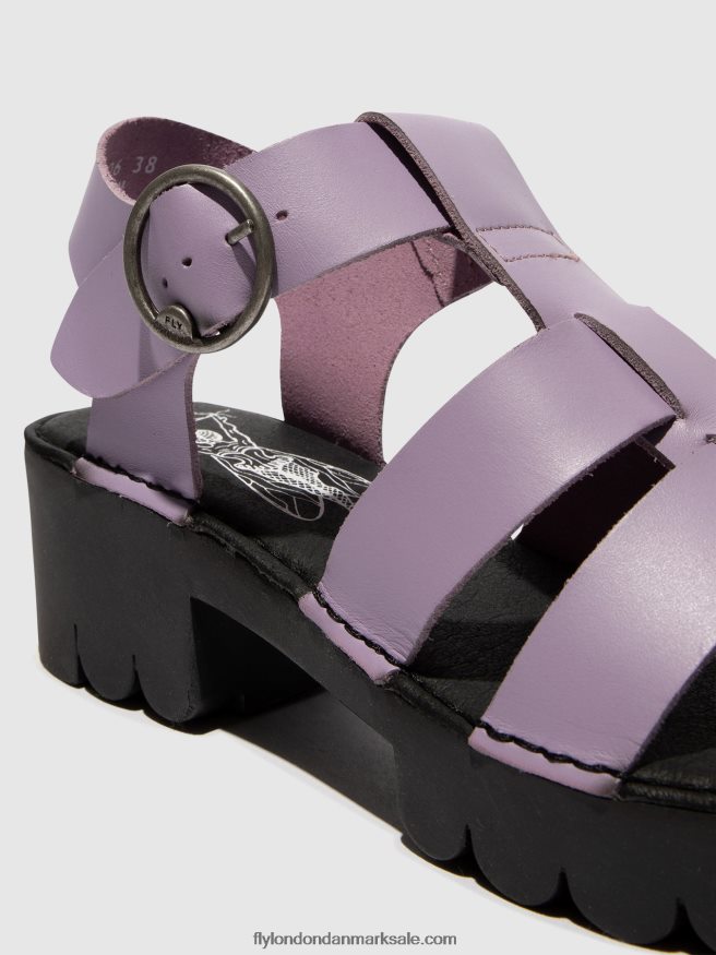 Fly London Kvinder t-strop sandaler emme511 X84ZLZ407 violet