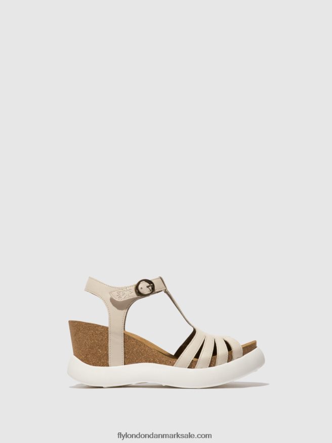 Fly London Kvinder t-strop sandaler gait959 X84ZLZ409 offwhite