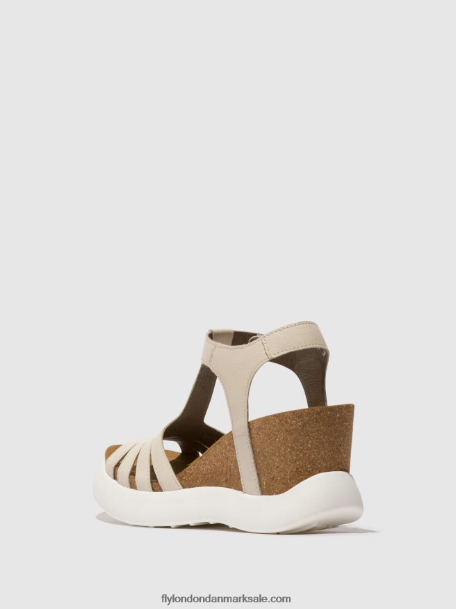 Fly London Kvinder t-strop sandaler gait959 X84ZLZ409 offwhite