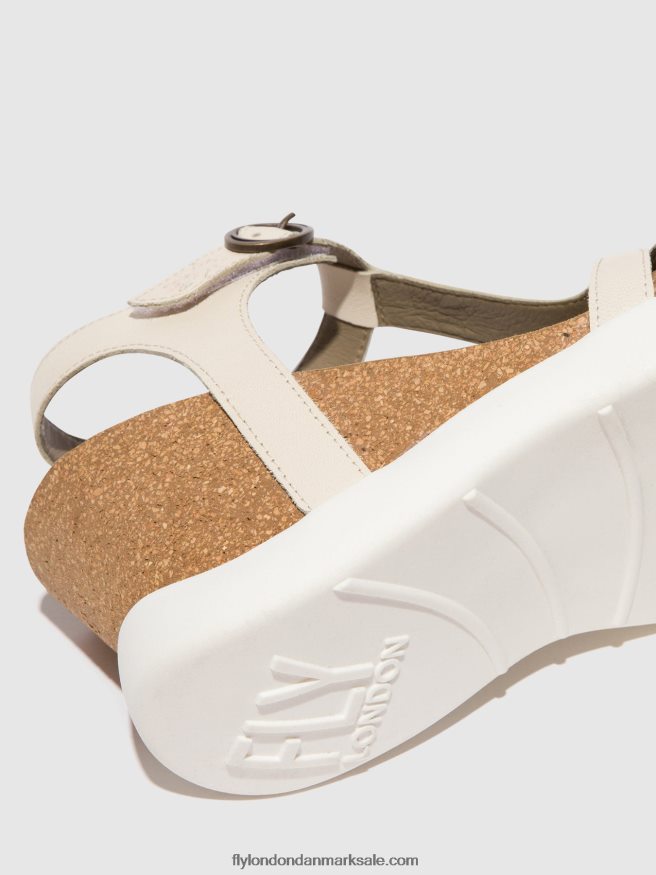 Fly London Kvinder t-strop sandaler gait959 X84ZLZ409 offwhite