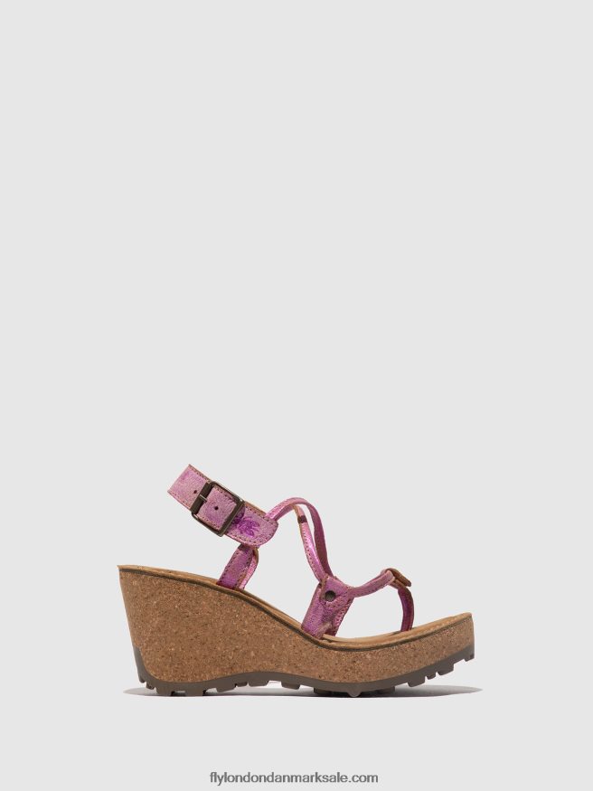 Fly London Kvinder t-strop sandaler gosh X84ZLZ518 lyserød