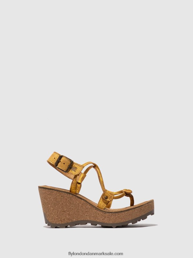 Fly London Kvinder t-strop sandaler gosh X84ZLZ519 gul