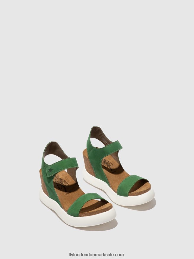 Fly London Kvinder velcro sandaler gogo967 X84ZLZ399 lime grøn