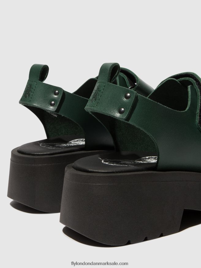 Fly London Kvinder velcro sandaler meka857 X84ZLZ392 benzin