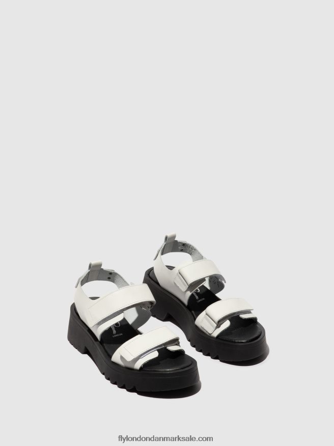 Fly London Kvinder velcro sandaler meka857 X84ZLZ532 offwhite