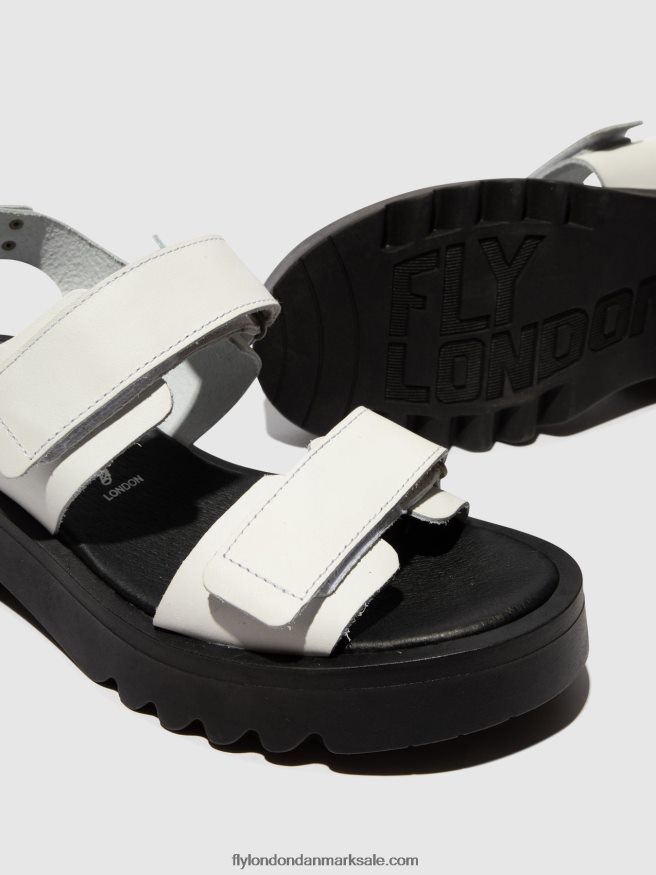 Fly London Kvinder velcro sandaler meka857 X84ZLZ532 offwhite