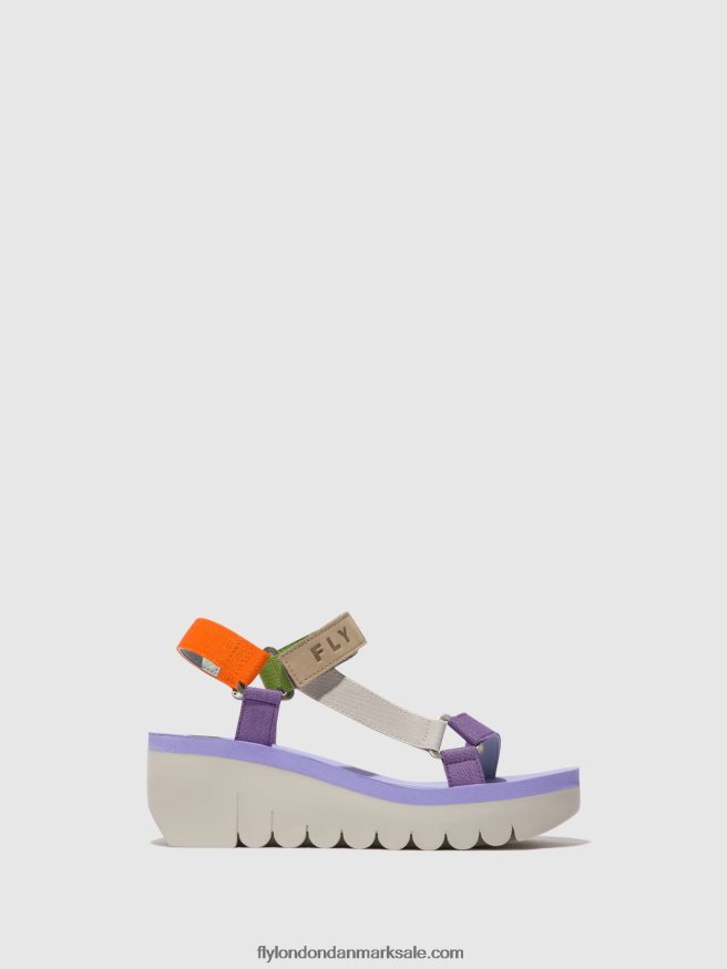 Fly London Kvinder velcro sandaler yefa726 X84ZLZ395 flerfarvet (bratsch)