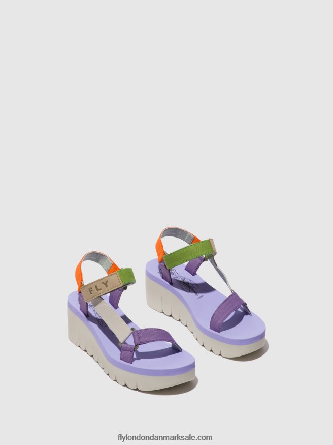 Fly London Kvinder velcro sandaler yefa726 X84ZLZ395 flerfarvet (bratsch)