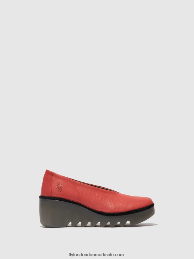 Fly London Kvinder slip-on sko beso246 X84ZLZ642 hindbær