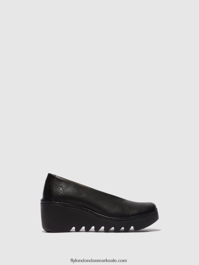 Fly London Kvinder slip-on sko beso246 X84ZLZ672 sort