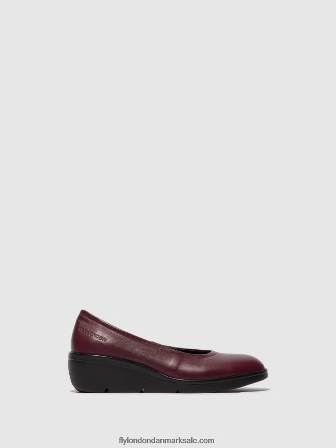 Fly London Kvinder slip-on sko numa570 X84ZLZ670 bordeaux