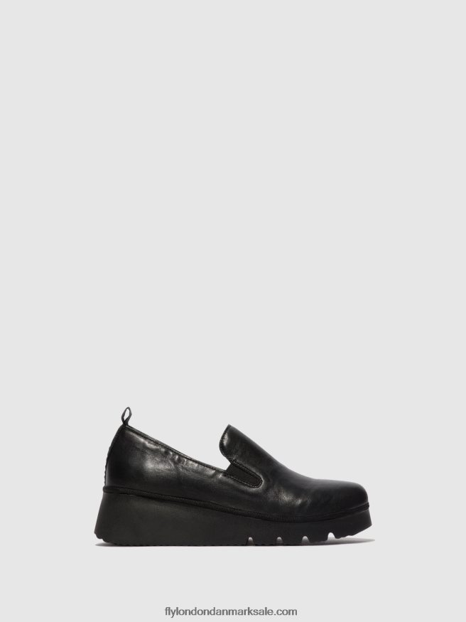 Fly London Kvinder slip-on sko pece406 X84ZLZ664 sort
