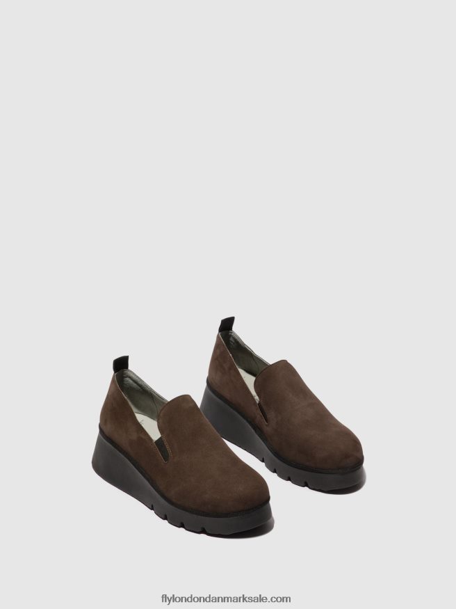 Fly London Kvinder slip-on sko pece406 X84ZLZ667 dk. taupe