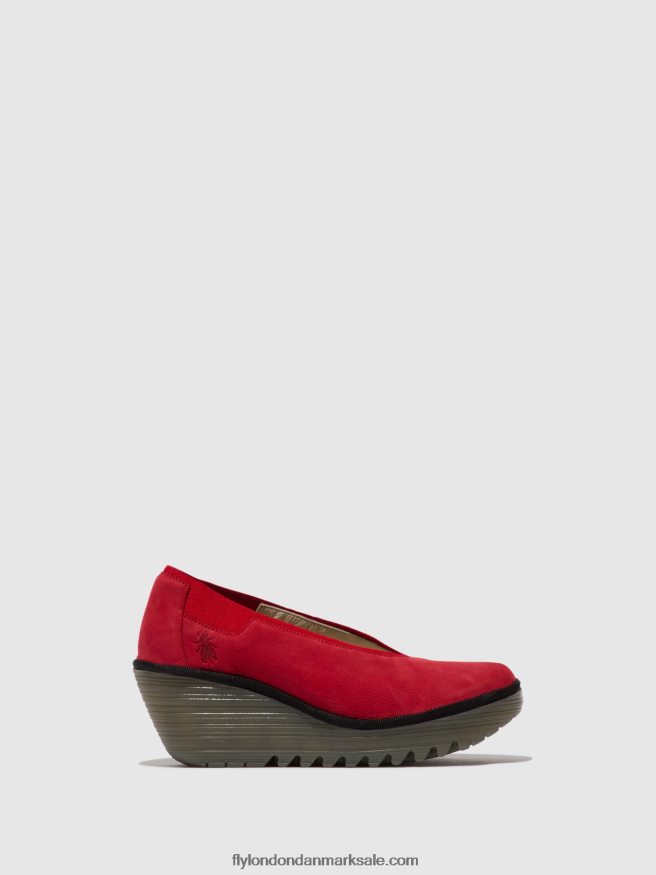 Fly London Kvinder slip-on sko yoza438 X84ZLZ625 læbestift rød