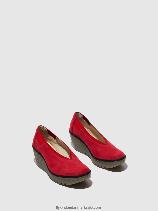 Fly London Kvinder slip-on sko yoza438 X84ZLZ625 læbestift rød