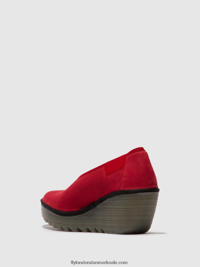 Fly London Kvinder slip-on sko yoza438 X84ZLZ625 læbestift rød