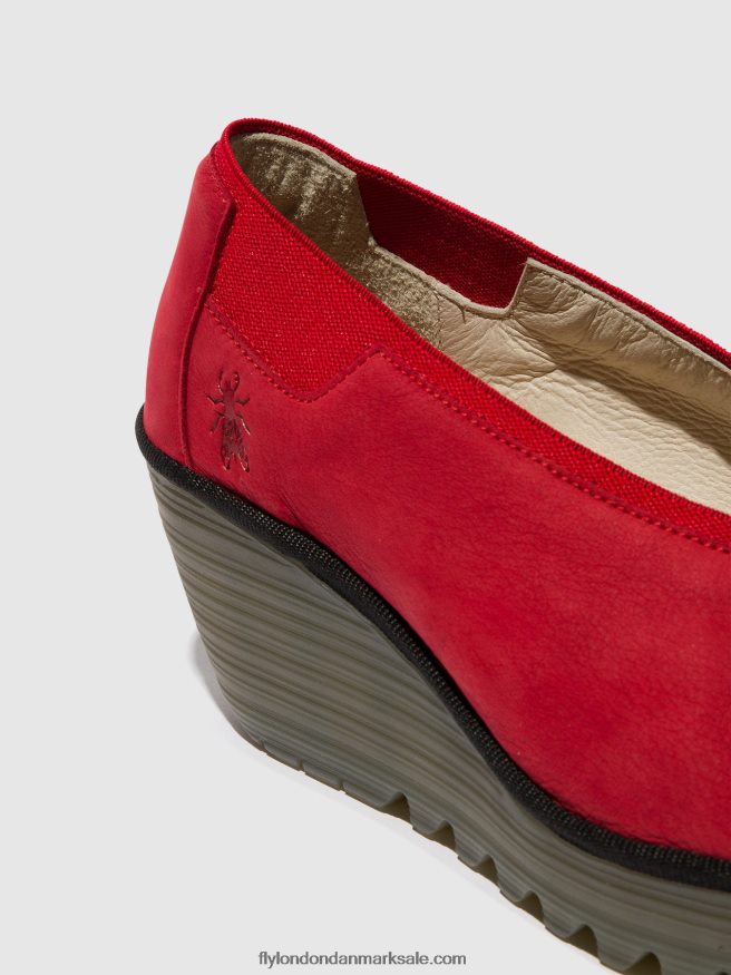 Fly London Kvinder slip-on sko yoza438 X84ZLZ625 læbestift rød