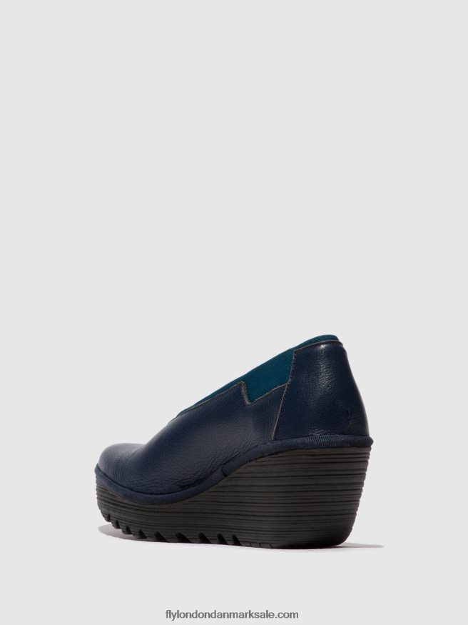 Fly London Kvinder slip-on sko yoza438 X84ZLZ626 ocean