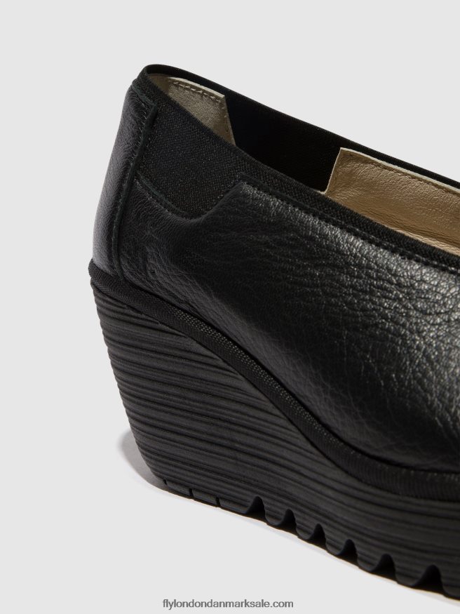 Fly London Kvinder slip-on sko yoza438 X84ZLZ630 sort