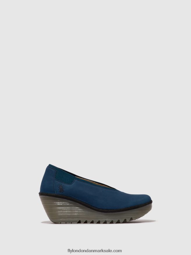 Fly London Kvinder slip-on sko yoza438 X84ZLZ631 blå