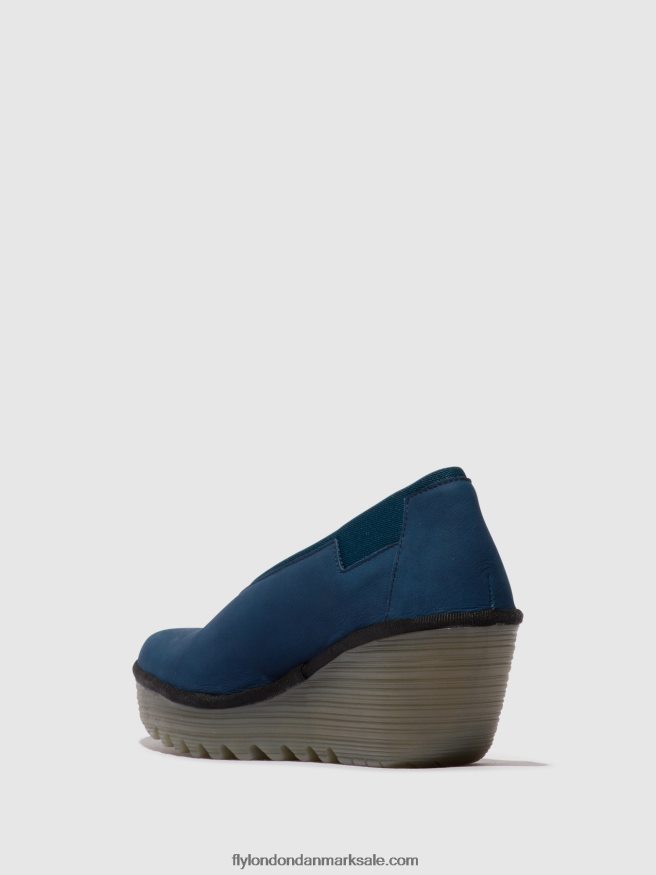 Fly London Kvinder slip-on sko yoza438 X84ZLZ631 blå