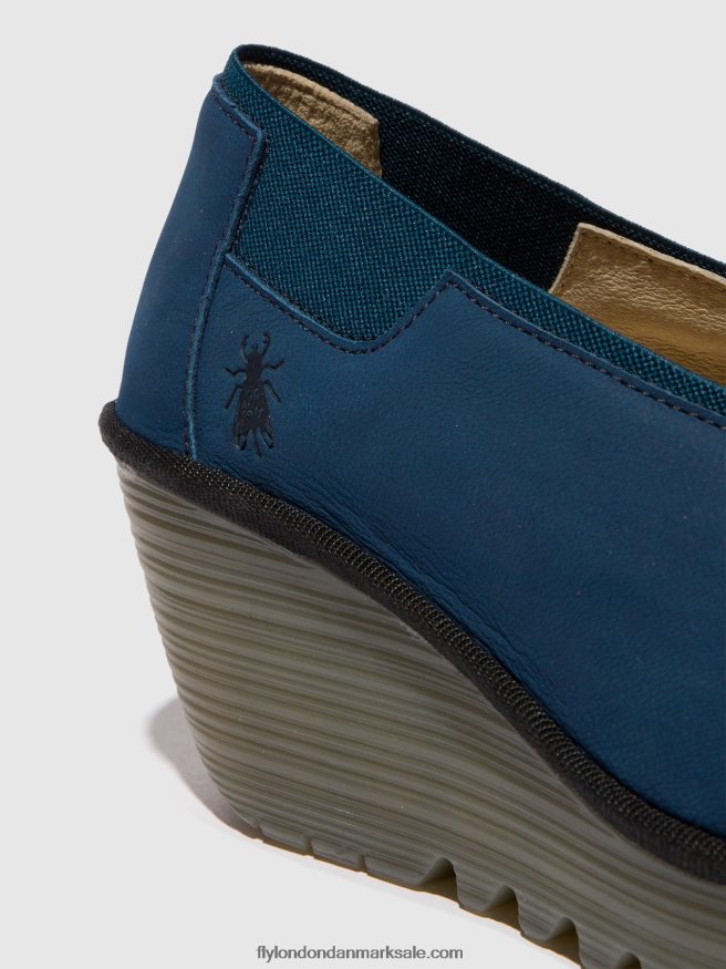Fly London Kvinder slip-on sko yoza438 X84ZLZ631 blå
