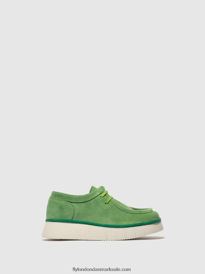 Fly London Kvinder snøresko ceza437 X84ZLZ657 lime grøn