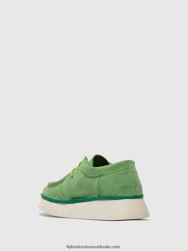 Fly London Kvinder snøresko ceza437 X84ZLZ657 lime grøn