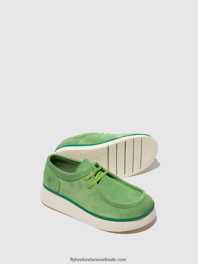 Fly London Kvinder snøresko ceza437 X84ZLZ657 lime grøn